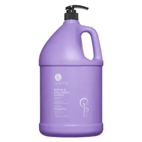LUSETA Biotin & Collagen Gallon Shampoo for Hair Growth Repair Dry Damaged Hair