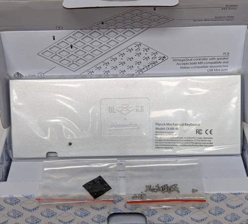 MassDrop X OLKB Planck Keyboard Silver CNC Aluminum case MDX-11894-SLVCNCCS - Picture 3 of 9
