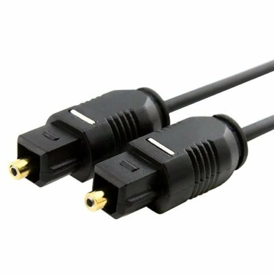 INSTEN Digital Optical Audio TosLink Cable-Molded - M/M, 12 FT / 1.8 M, Black