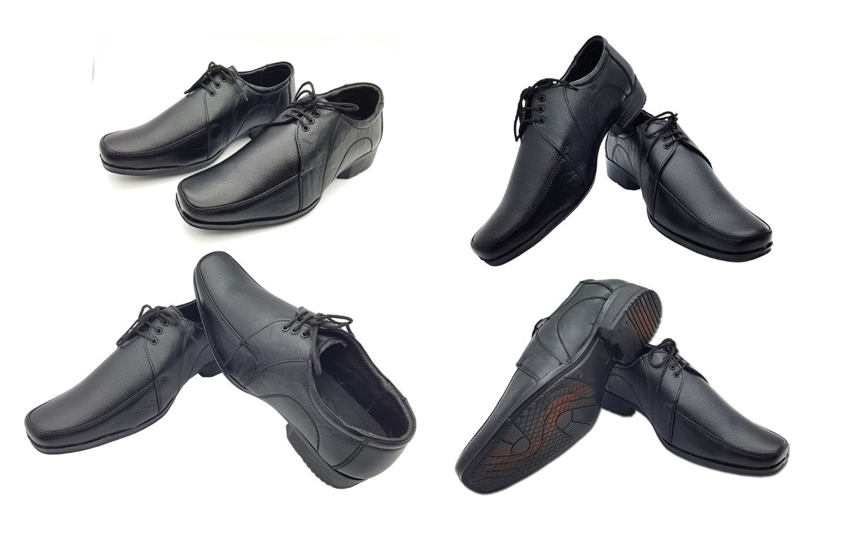 Boys School Shoes Junior Teenager Young Leather Formal Lace Up