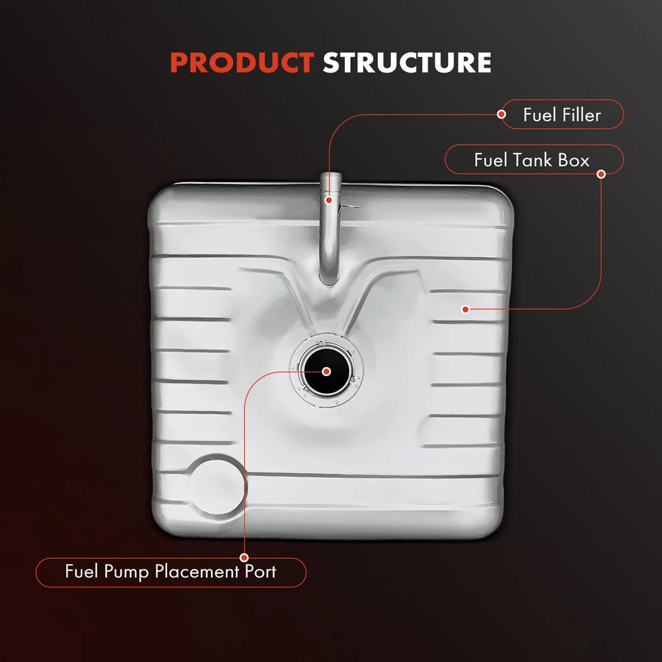 Tanque de combustible de acero galvanizado de 31 galones para Chevy C10 Suburban Blazer GMC Jimmy Foto 2 de 4