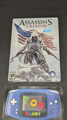Assassin's Creed III 3 Steelbook Case Only No Game Sealed