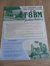 Catalogue,Brochure,Prospectus Agricole Tracteurs,Mc Cormick  Faucheuse  BM  1954