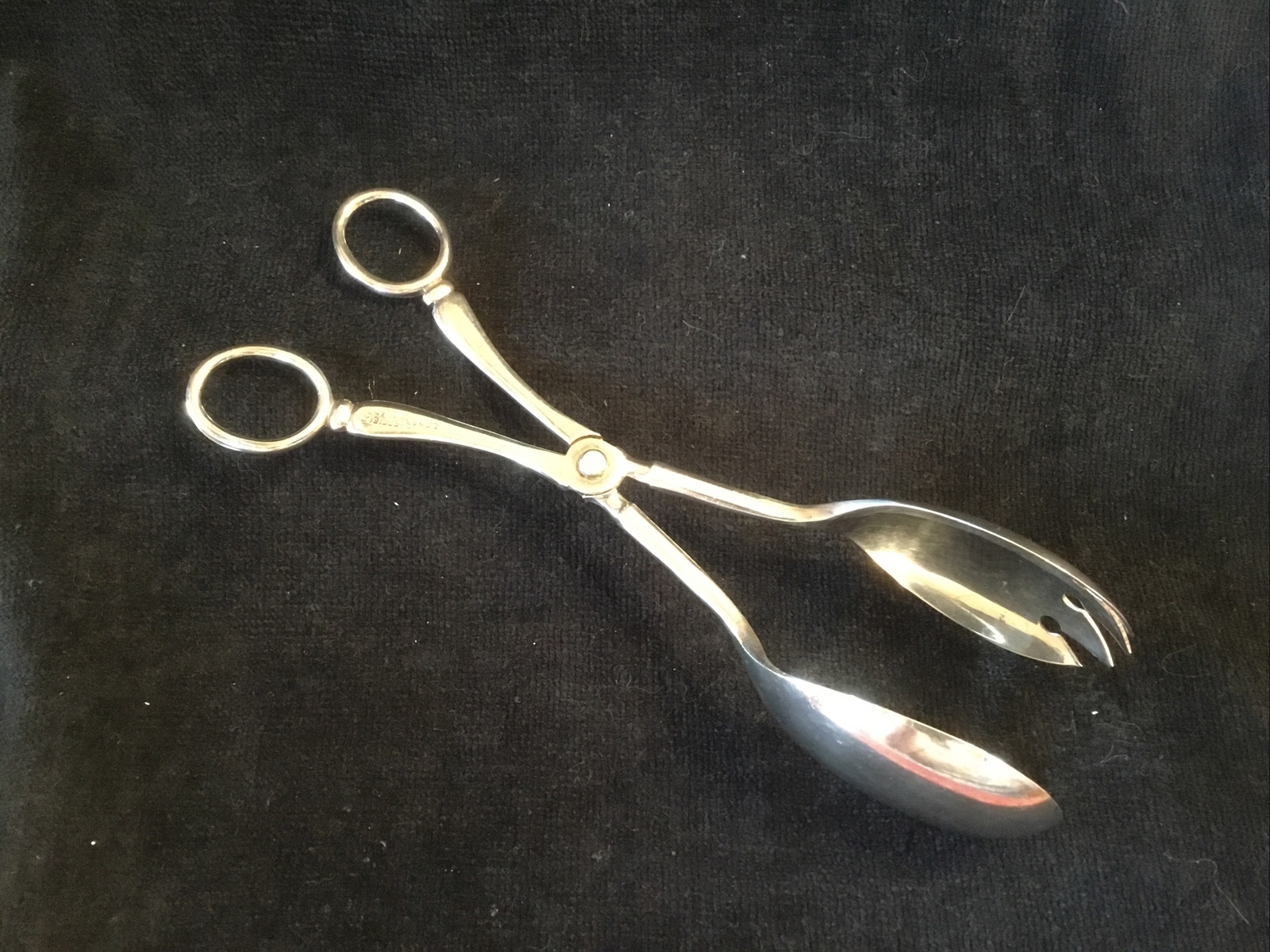 Vintage EPNS Sheffield England Salad Tongs 8 1/2" Long eBay