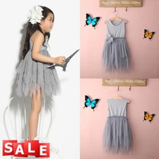 Toddler Girls Princess Birthday Dress Party Outfit Kids Baby Summer Casual Wear