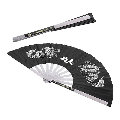Stainless Steel Fan Tai Chi Martial Arts Kung Fu Dance Practice Training Fan - Picture 7 of 21