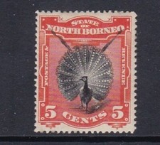 North Borneo - SG 72 - l/m - 1894 - 5c - black & vermilion