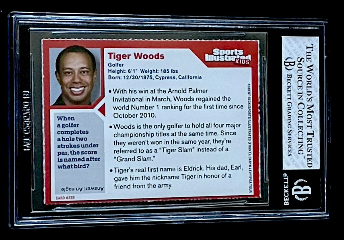 ウッディ カード TIGER WOODS RARE 2013 Sports Illustrated for KIDS PGA Golf