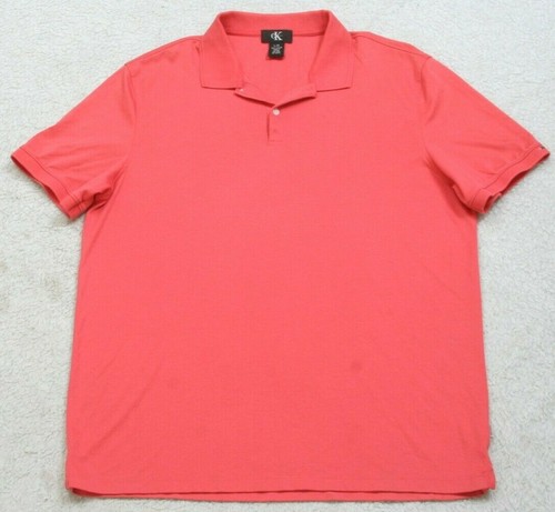 Calvin Klein Red Polo Shirt Top Short 