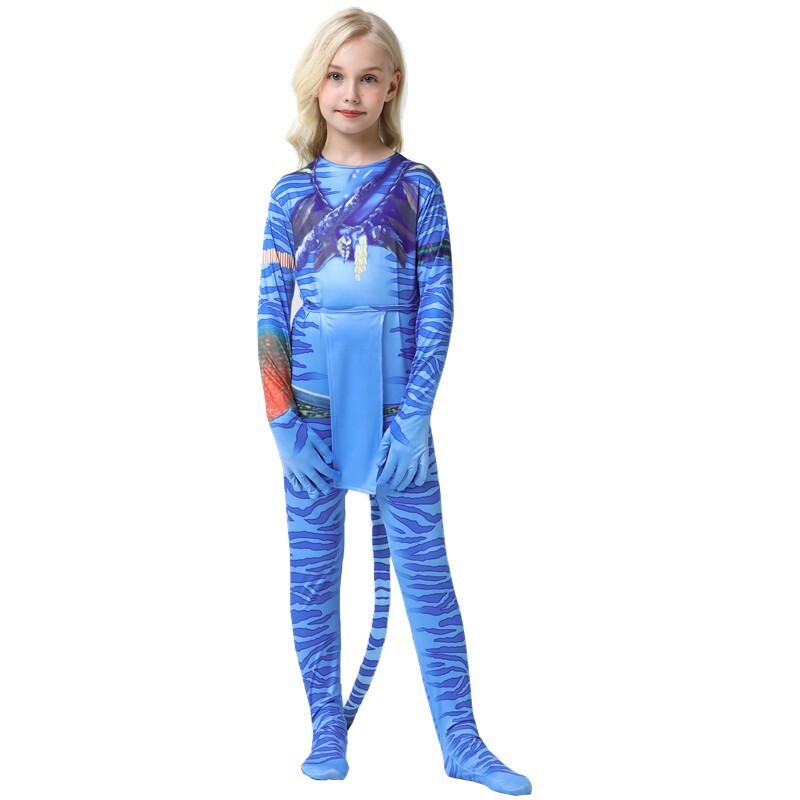 Avatar 2 Disfraz Disfraz Mono Halloween Niños Niñas Adulto Mono