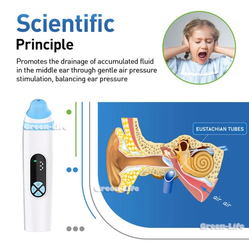 Ear Pressure Relief Device Eustachian Tube Unclogger Travel Tinnitus Aid Blue - Picture 3 of 13