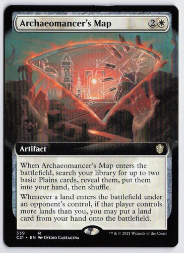 Archaeomancer's Map (Extended Art) - Commander 2021 #339