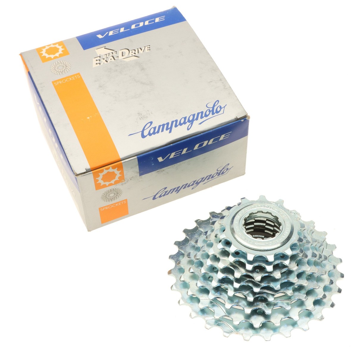 Campagnolo Veloce 8 Speed Cassette Steel 13/28T Exa-Drive NOS NEW