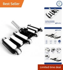 Flexible Pool Vacuum Head with Smooth-Rolling Wheels for Ultimate Convenience