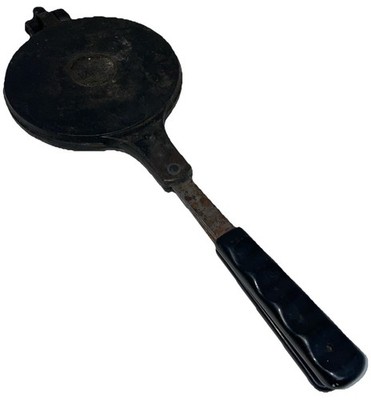 Vintage JOTUL Cast Iron Pizelle Krumcake Waffle Maker Norway Pattern Pretty