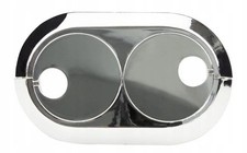 16mm Chrome Radiator Pipe Cover Double Collar PVC Rosette Rose Finish Silver