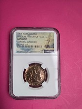 1808 India 10 cents Cash NGC Genuine Admiral Gardner - Free Delivery