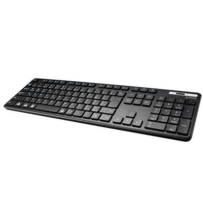ELECOM Wireless Keyboard Bluetooth Full Keyboard with Numeric Keypad Thin
