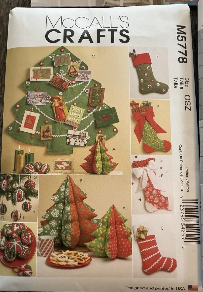 Sewing Patterns Lot of 6 | Crafts Teddy Aprons Christmas | Adults & Kids - Image 3 of 4