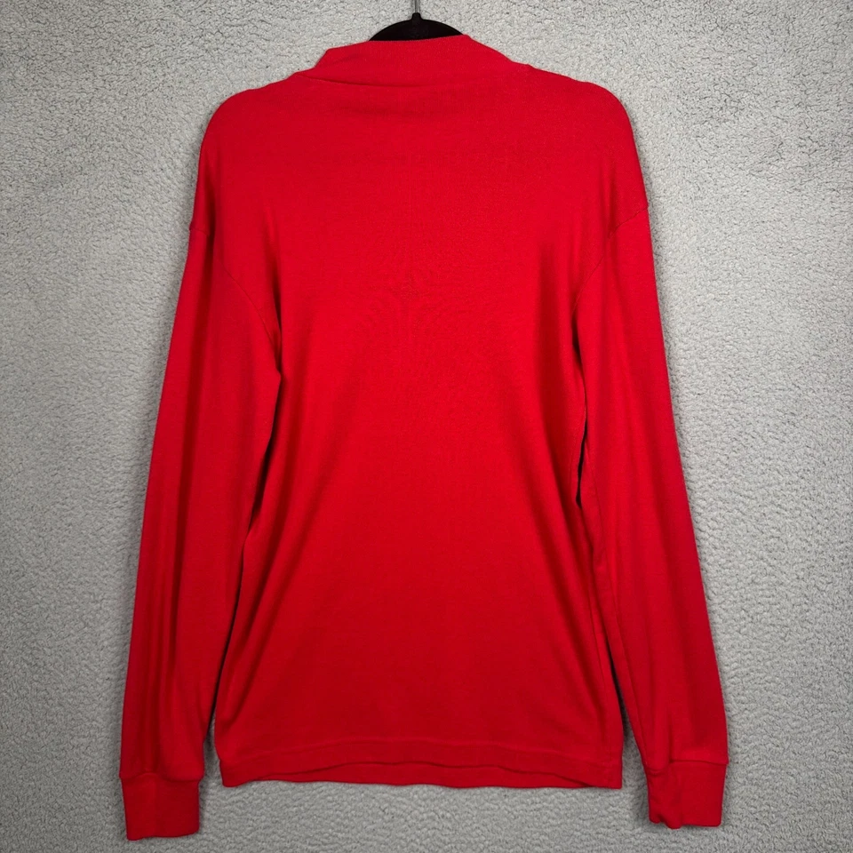 VTG Cleveland Indians Shirt Men XL Red Majestic Guardians Chief Wahoo Mockneck - Image 3 of 4