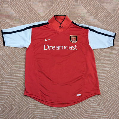 り*様 00s Arsenal’s Uniform dreamcast Genuine Vintage S/M Adult XL Youth Nike Arsenal 2000 Home Shirt