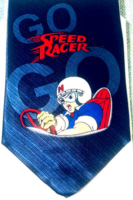 NIP GO SPEED RACER Blue 57'' Adult Neck Tie 100% Silk