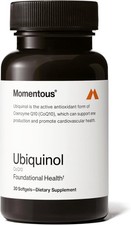 Momentous Ubiquinol - Plant Based CoQ10 Softgels - NSF Certified - 30ct.