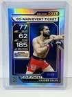 2026 Panini Contenders PFL Haider Khan RC Co-Main Even Ticket Auto #40/49