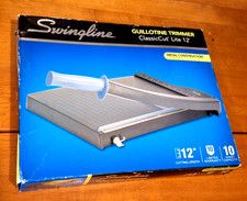 Swingline Paper Cutter Guillotine Trimmer, 12" Cut Length, 10 Sheet Capacity