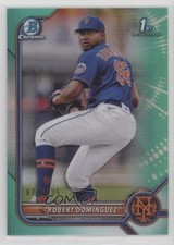 2022 Bowman Chrome Prospects Aqua Refractor 74/125 Robert Dominguez #BCP-51 rf2