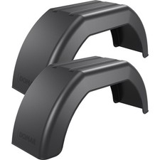 2 x Anh&auml;nger Kotfl&uuml;gel Kunststoff 180mm/610mm Schutzblech eckige Ausf&uuml;hrung