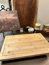 Royal Craft Bamboo Cutting Board - Never Used - Unboxed - 18” Wide - As Is