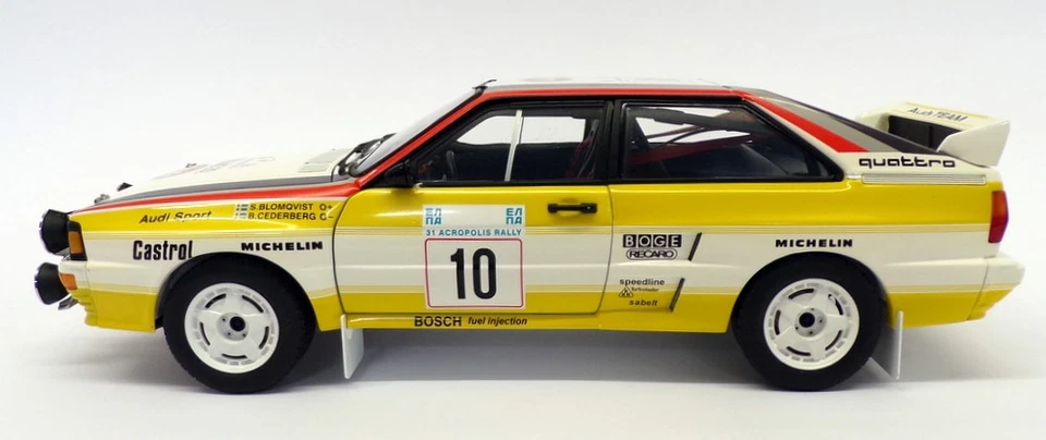 Autoart escala 1/18 88402 - Audi Rallye Quattro - #10 S.Blomqvist Foto 3 de 4