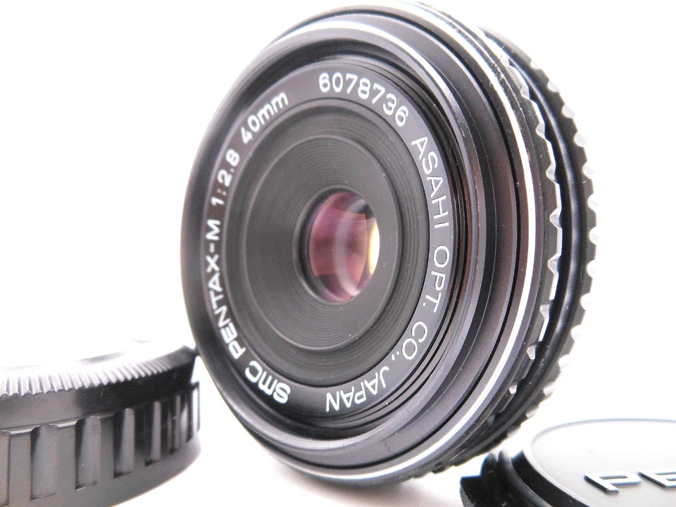 [N Como Nuevo] SMC Pentax-M 40 mm f/2,8 Gran Angular Panqueque MF K Montaje de JAPÓN Foto 3 de 4