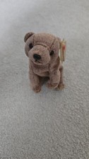 Ty ‘Pecan’ the brown bear Beanie Baby plush soft toy gift with tag