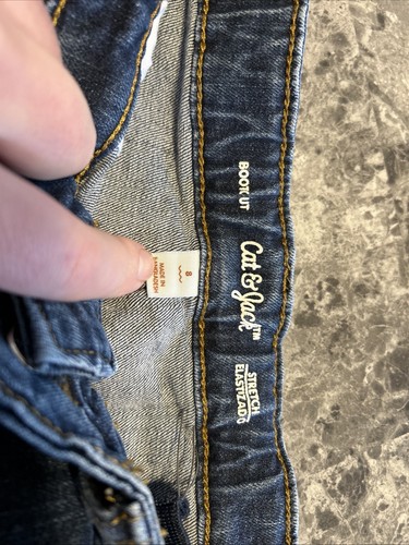 Boys Cat & Jack Bootcut Stretch Jeans Size 8. 1 - Picture 2 of 4