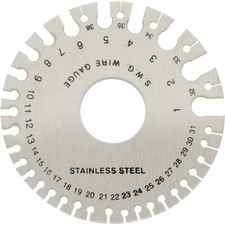 Wire Jewelers Gauge Measuring Tool Sheet Style Sizing Jeweler Beading Tools