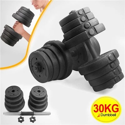 20KG Adjustable Dumbbells Pair of Hand Weight Set for Home Gym Fitness Training