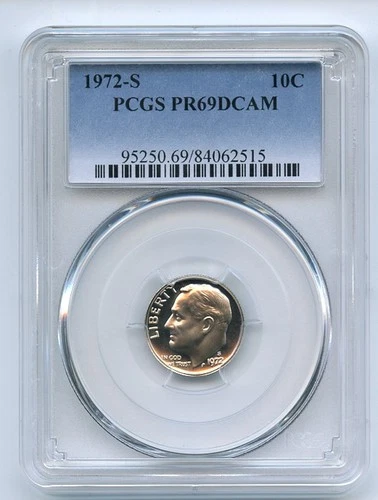 1972-S Roosevelt Dime Proof — photo from another recent sale