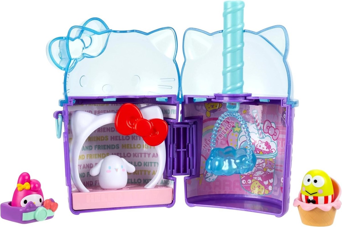 Squish-a-longs Hello Kitty and Friends Hello Kitty Boba Playset 2