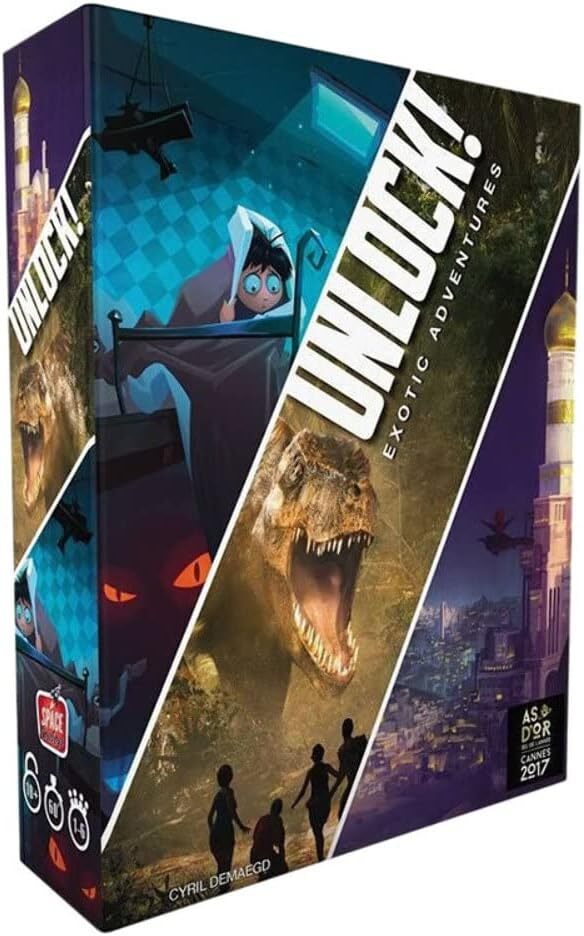 UNLOCK! Exotic Adventures Card Game - Escape Room-Inspired Cooperative Adventure
