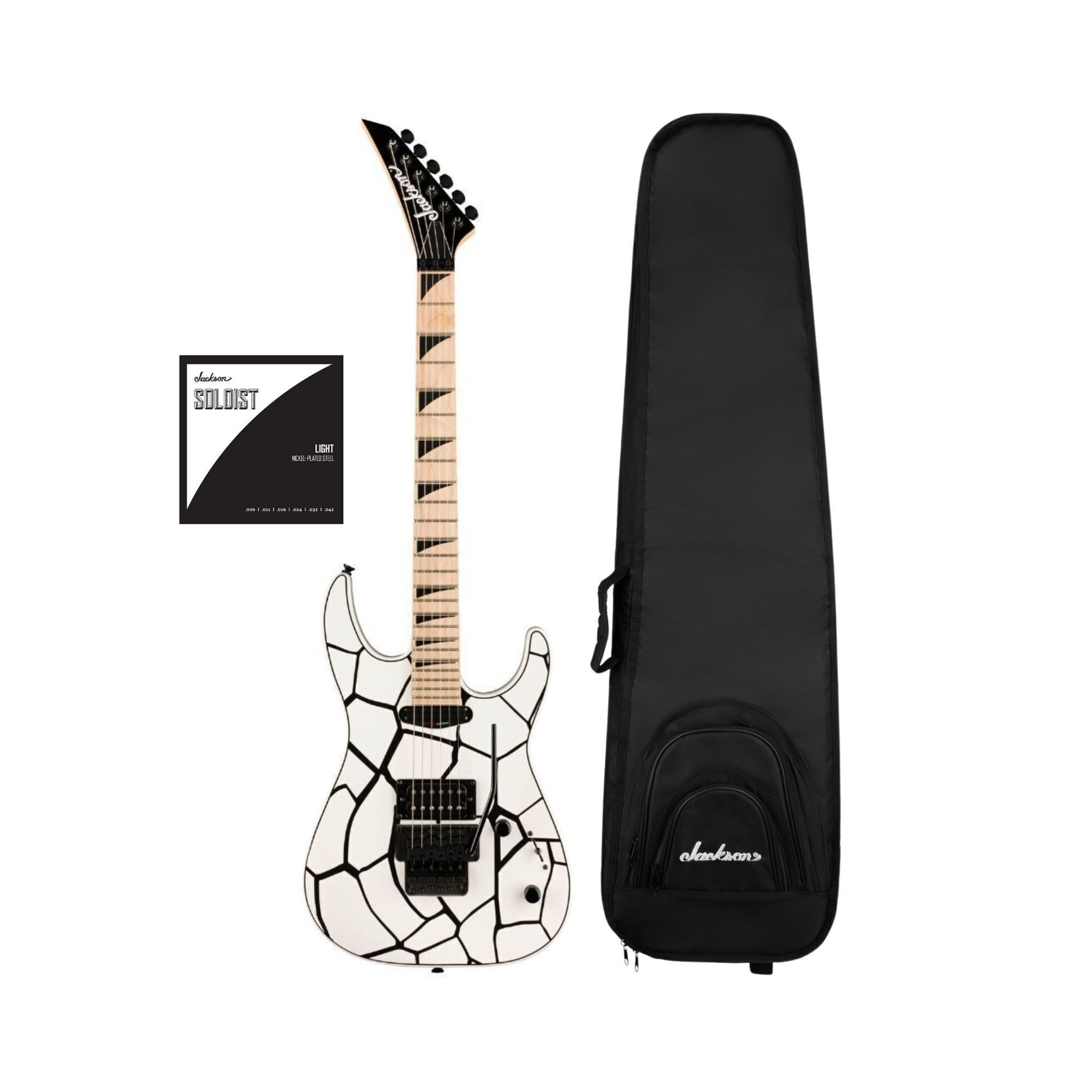 Электрогитара Jackson X Series Dinky DK1A DX белого цвета в комплекте с концертной сумкой