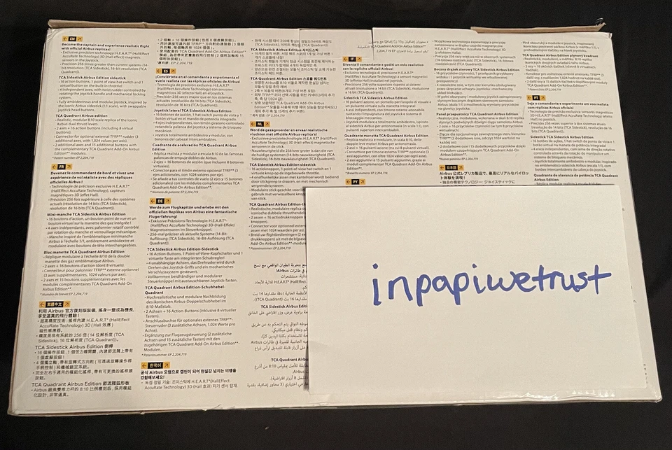 Thrustmaster TCA Officer Pack Airbus Edition Joystick Flightstick PC FREE SHIP! - Image 4 of 4