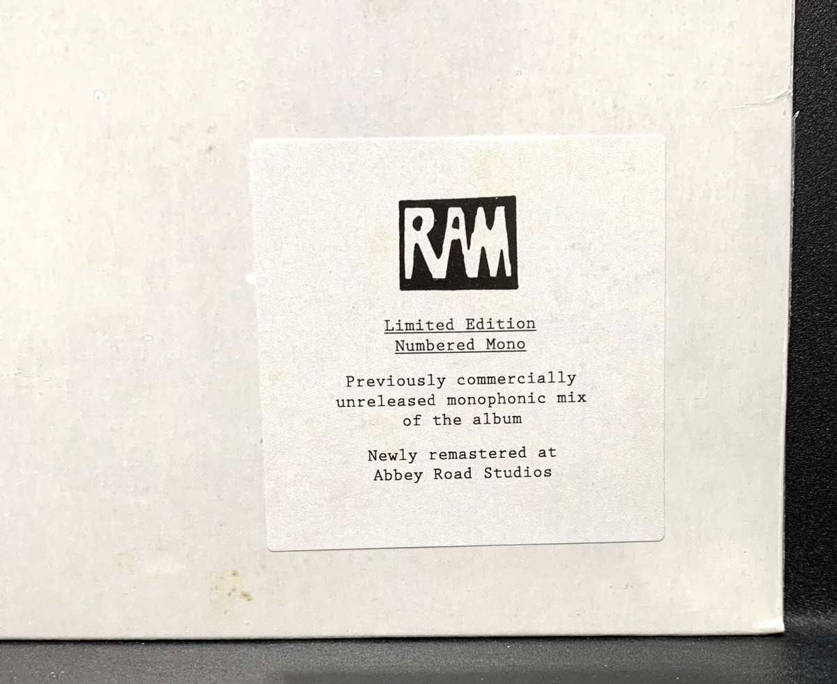洋楽 paul mccartney ram (RARE MASTER MONO!!) LP SEALED Paul & Linda McCartney RAM 2012 MONO LMT. ED. Numbered