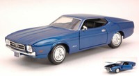 Motormax 1/24 Ford Mustang Sportsroof 1971 Blau Statisches Modell Diecast