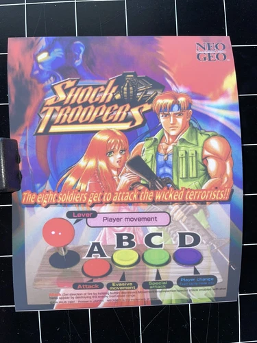 Shock Troopers - Neo Geo MVS - Repro Mini Marquee - High Quality
