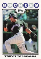 Yorvit Torrealba Topps 2008 Baseball Card #11