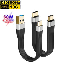 Short USB C Cable 4K Video USB Type C/A to USB C 3.1 Gen 2 10G PD 60W OTG Data
