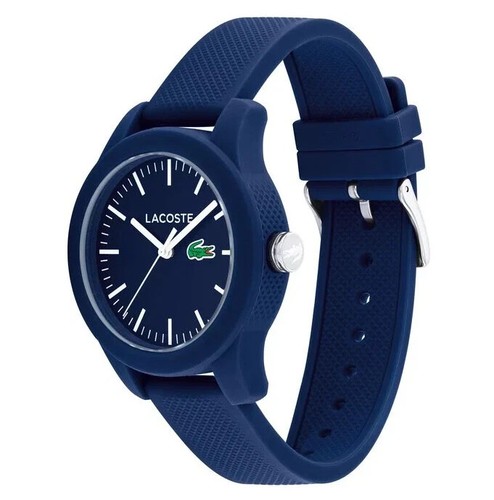 LACOSTE 2000955 BLUE DIAL WITH WHITE ACCENT BLUE SILICONE BAND WOMENS WATCH NIB - Picture 3 of 3