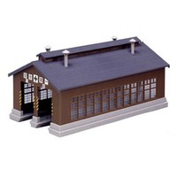 Kato 23-225 N Scale Wood 2-stall Engine House Unitrack on sale Kato 23-225 N Scale Wood 2-stall Engine House Unitrack on sale